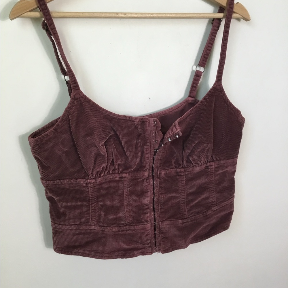 Pilcro Brown Corduroy Corset Tank Top - Picture 4 of 8